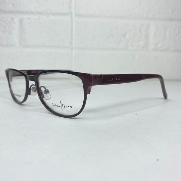 Cole Haan CH 1010 Wine‎ Red Burgundy Rectangular Glasses Frames 51-17-130 H1423 main image 7